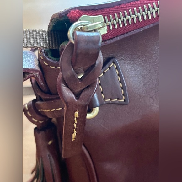 Dooney & Bourke Mini Dark Brown Florentine Leather Crossbody - Picture 6 of 16